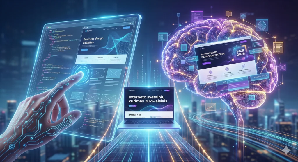 interneto svetainiu kurimas 2026-aisiais
