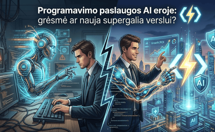 programavimo paslaugos AI eroje